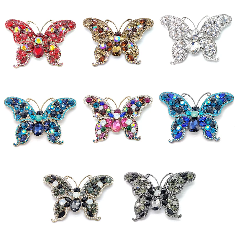 PD BROOCH 8 Color Butterfly Brooch Alloy Brooch Clothing Accessories Exquisite Brooch Jewelry Brooches for Women