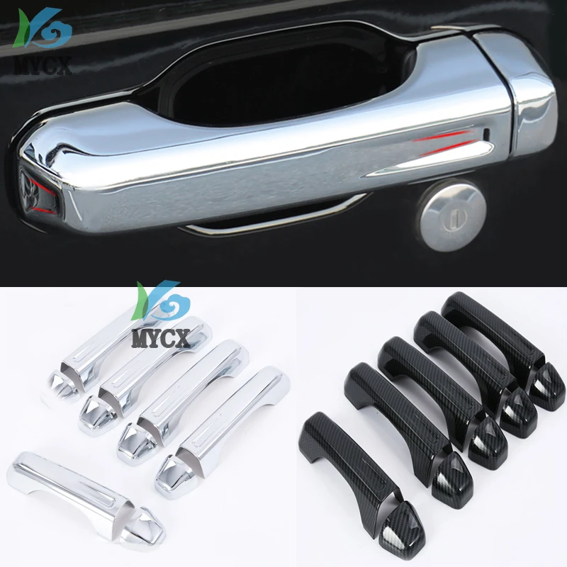 

10pcs Car Exterior Door Pull Handle Cover Trim Cap Silver ABS Fit For Jeep Wrangler JL 2018 -2019 Accessories