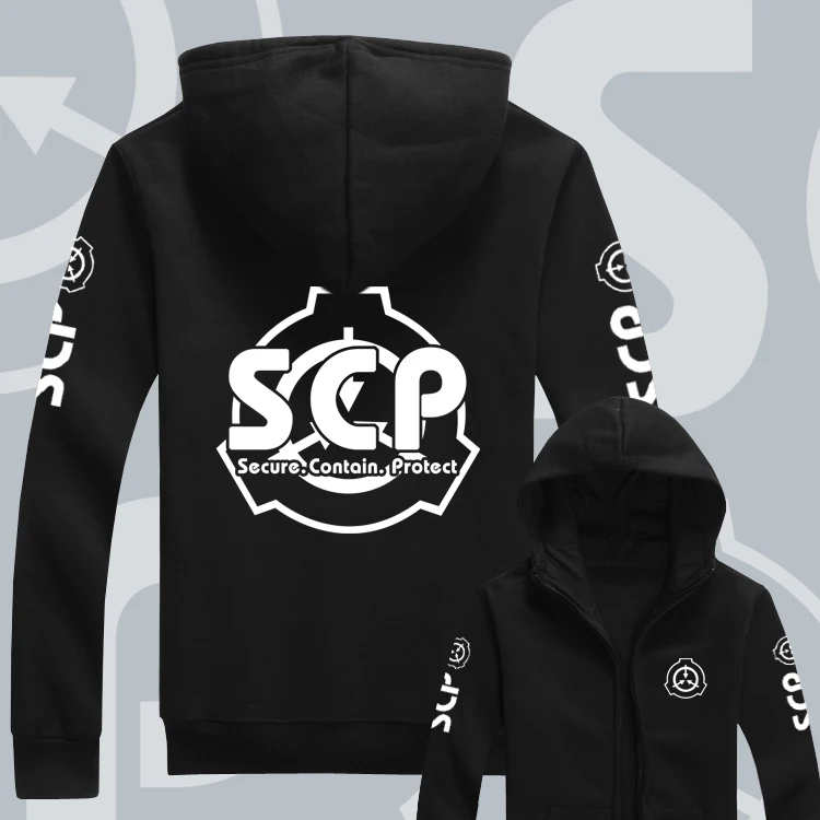 New Arrival Cosplay Men Women for Anime SCP Foundation Design Hoodie Sweater Costume Long Sleeve Unisex Jacket Hooded Sweatshirt