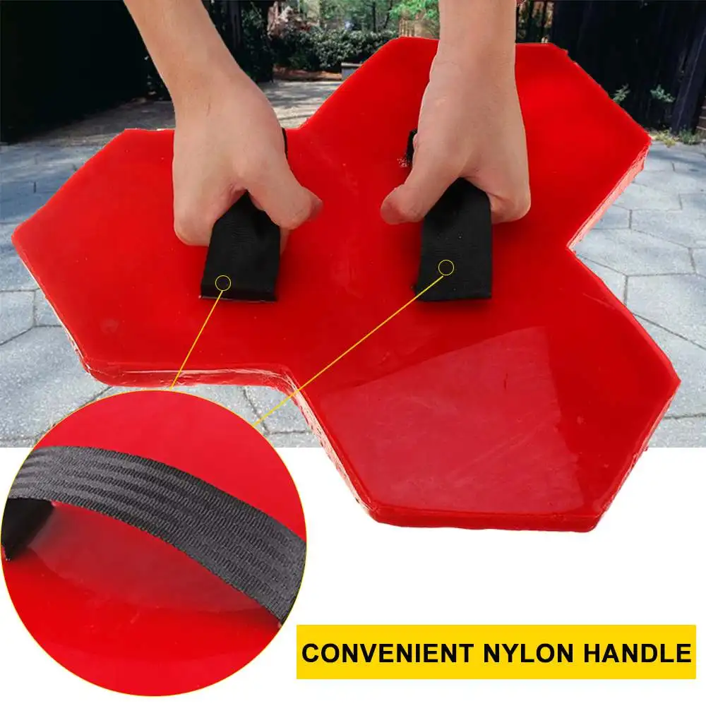 

Paving Mold Slate Seamless Texture Polyurethane Stone Stamp Mat Concrete Cement Wall Mat DIY Paving Mold for Garden