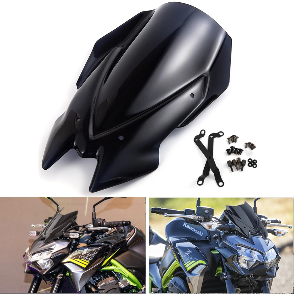 

EVOMOSA Motorcycle WindScreen For KAWASAKI Z900 2020 2021 2022 WindShield Screen Protector Parts Motorcycle Accessories Z900