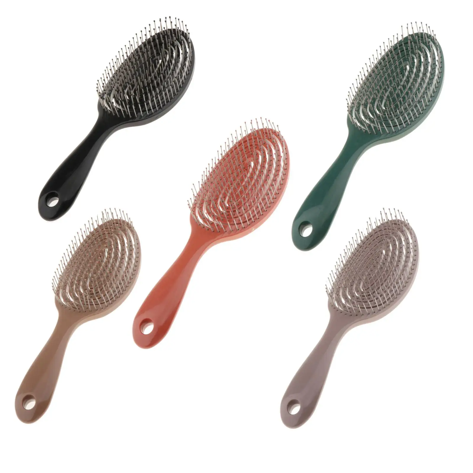 Hair Detangling Brush -ABS Plastic Detangler Hair Brush with Round Pins - Glide Through Tangles with Ease - For Curly, Stright