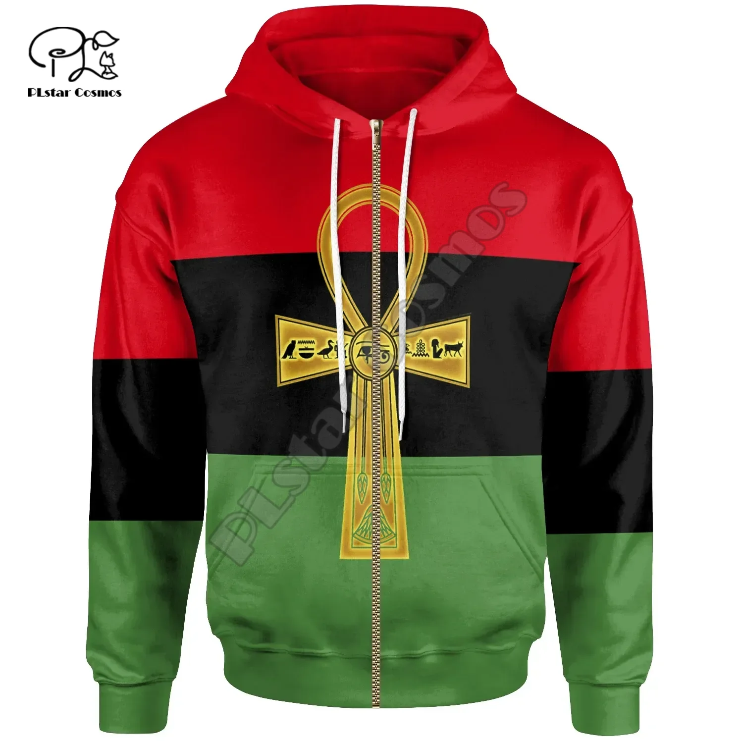 PLstar Cosmos Africa Country Mysterious Ancient Egypt Anubis Tattoo Retro Tracksuit 3DPrint Men/Women Harajuku Funny Hoodies D12