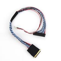 New 20453-20455 40Pin 1ch 6bit LVDS Cable for 10.1/14/15.6 LED LCD Screen I-PEX