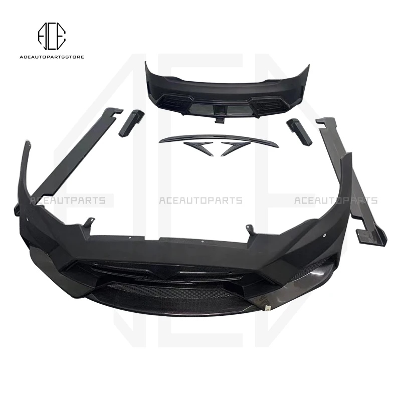 

For Tesla Model S Larte Style FRP body kit fiber glass+carbon fiber front rear bumper tail wings side skirts 2015-2019