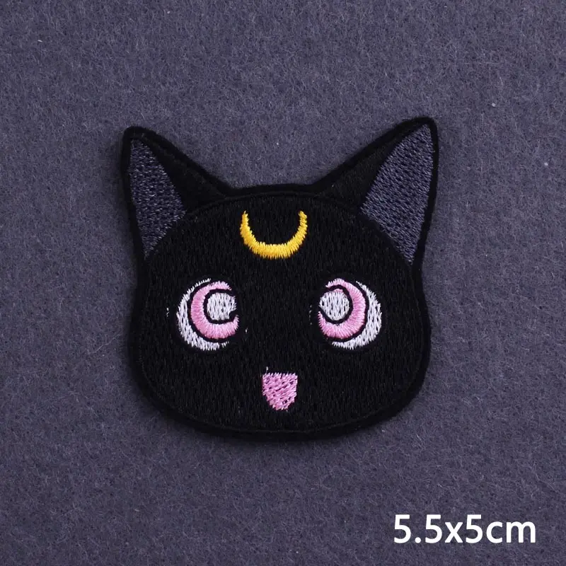 Unicorn Rainbow Patches For Clothes Cartoon Embroidered Patches On Clothes Animals Patch Cat Love Iron On Patch Applique Sticker