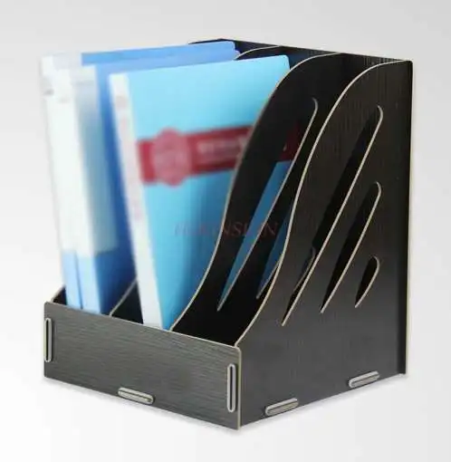 

Wooden desktop book storage A4 vertical document data frame frame book shelf multi-layer data shelf