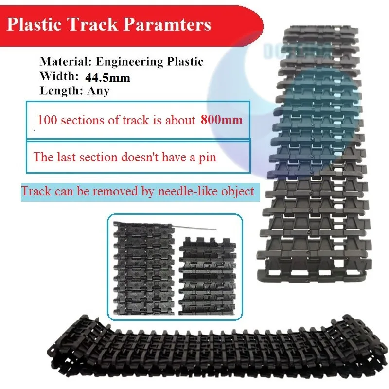 미니 사이즈 TP100 알루미늄 합금 탱크 섀시 추적 로봇 자동차 플랫폼, 아두이노 모델 DIY 미조립 키트, 모터 2 개 포함