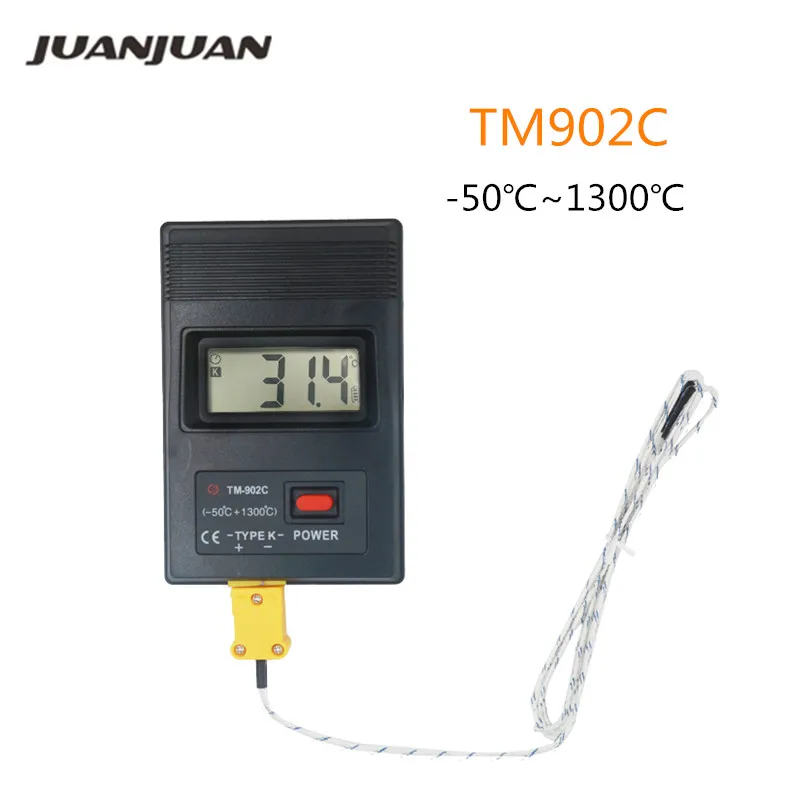 K type TM902C digital Thermometer tester temperature meter Thermocouple Needle Probe -50C to1300C For Lab Factory 30%Off