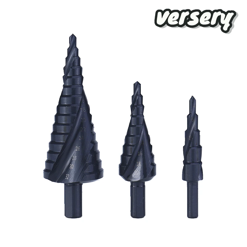 

Набор кобальтовых ступенчатых сверл 4-12 4-20 4-32 мм, высокоскоростные стальные спирали из быстрорежущей стали с азотом для металла, конуса, треугольника, хвостовика, сверло для металла