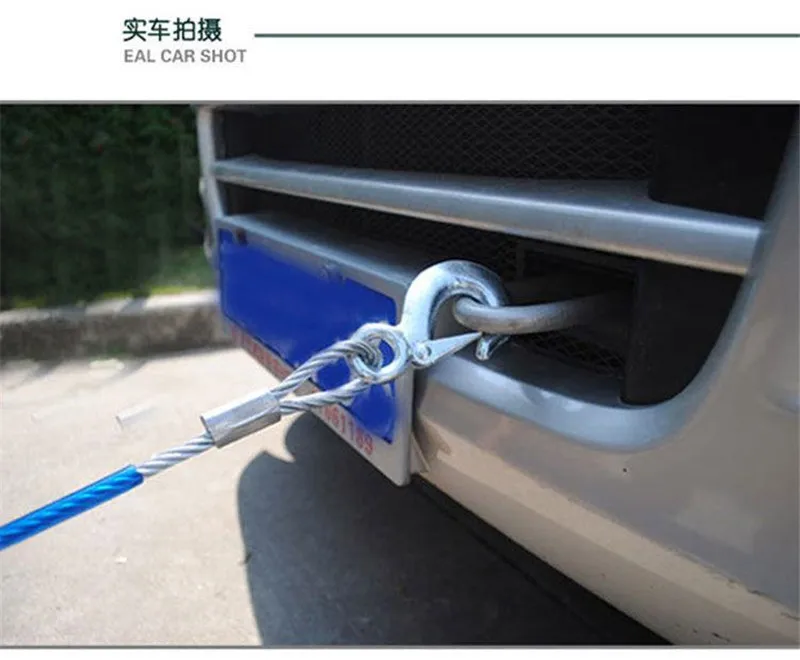 Cuerda de remolque de automóvil gruesa de doble capa, correa de encuadernación, cuerda de tensión, cuerda de apriete, cuerda de tracción de carro fuerte
