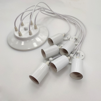 Vintage Chandelier White E27 Multi-Head Cable 1.5-3.5M For Bar/Restaurant/Loft/Cafe DIY Art Spider Ceiling Lamp Modern Lighting