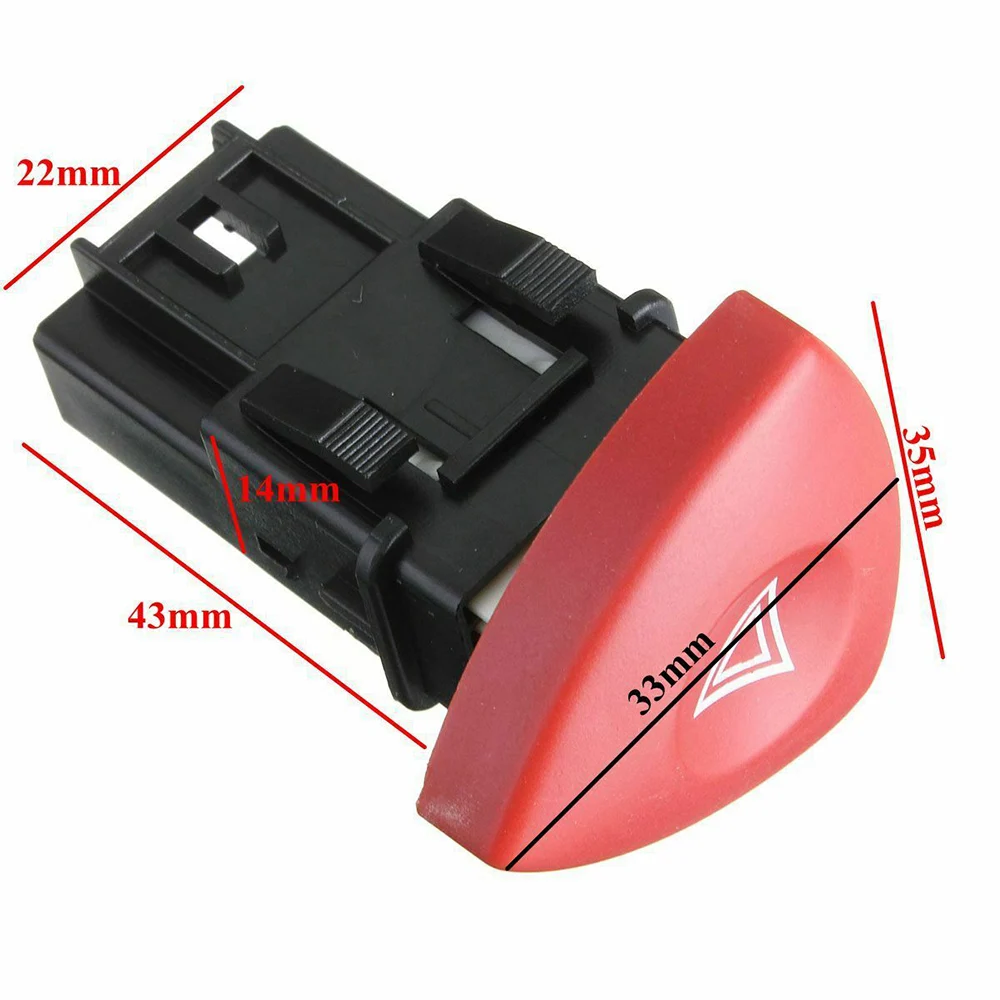 8200442724 93856337 HAZARD WARNING FLASHER LAMP SWITCH Button FOR OPEL Renault Trafic Espace Laguna /Vauxhall/Clio II 2