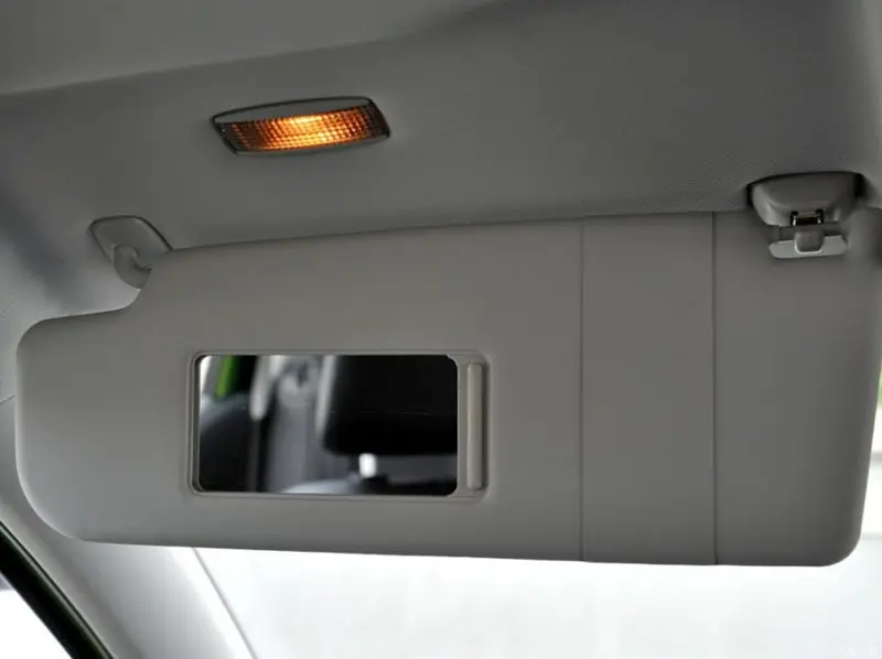 For POLO 2011-2018 Roof sunshade Sun visor With vanity mirror grey