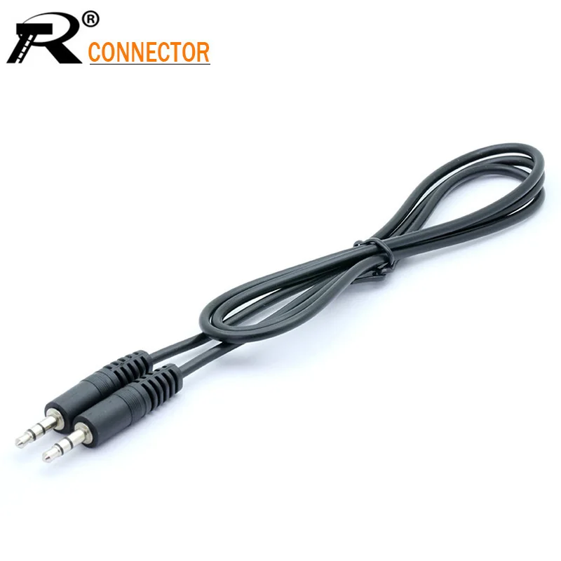 1pc Mini 150cm/100cm short Jack3.5mm Male to Male car Aux Auxiliary Stereo Jack Audio Cable Cord3.5mm to 3.5mm for phone&speaker