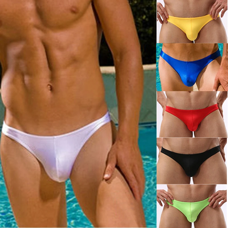 6 x Man Swimming Briefs Low Waist Swimwear Sexy Bikini Trunks Swinsuit Men's Mini Swim Surf Underwear hombre Bathing Suit