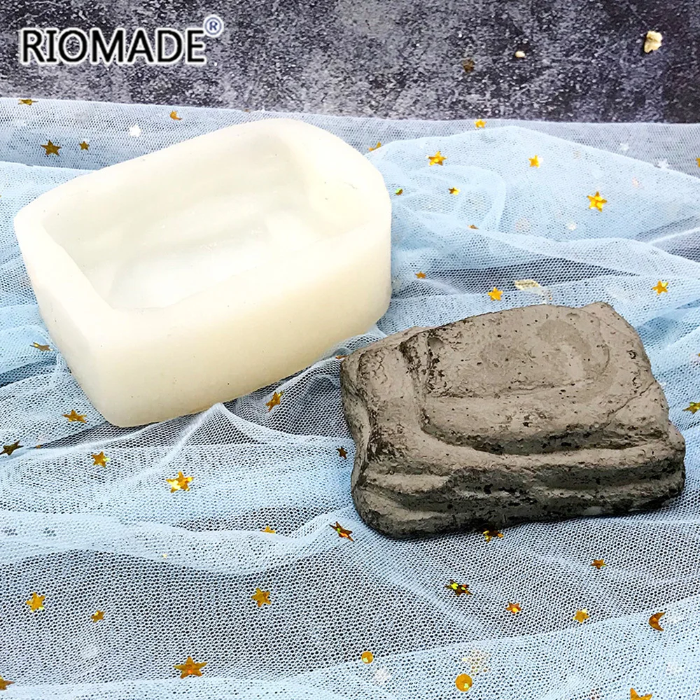 3D Big Size Dinosaur Stone Silicone Mold For Creativity Archeology Dig Stone Form Mould DIY Crafts Gypsum Clays Making Molds