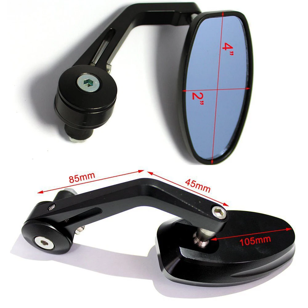 Motorcycle mirrors bar end mirror Rear view Motor handlebar end mirror cafe racer retrovisor moto Motorcycle mirrors