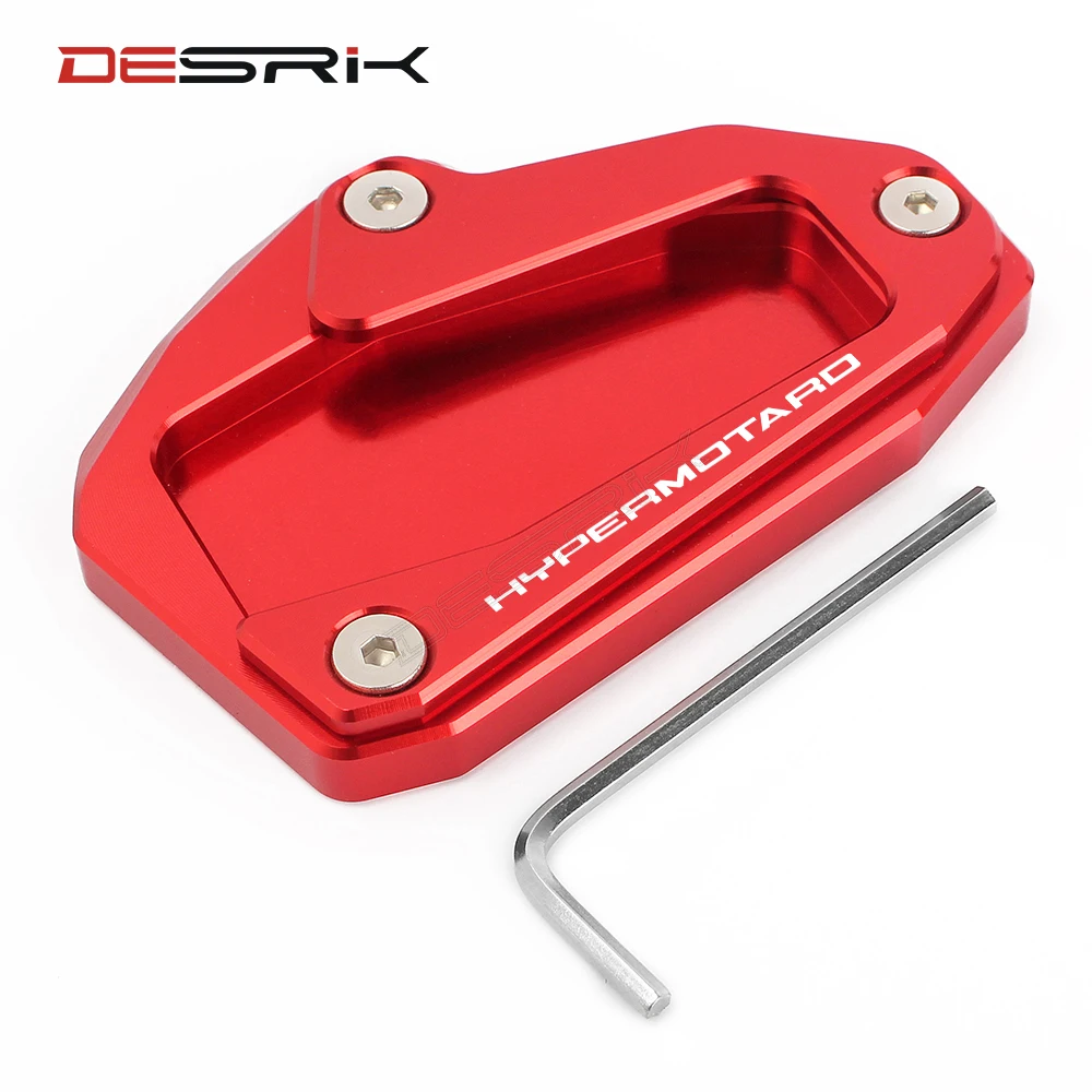 Motorcycle CNC Kickstand Extension Plate Side Stand For DUCATI Hypermotard 950 821 939 Side Stand Enlarge Plate