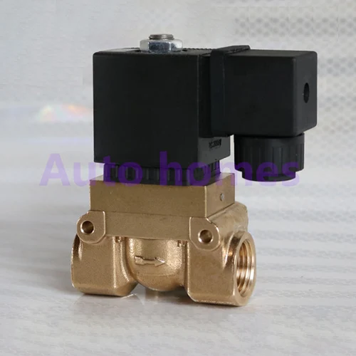 Válvula Solenoide de alta presión y alta temperatura de 50bar, 1/2 BSP, 24V CC, AC220V, orificio de 12mm NC 5404-04, válvula piloto de latón