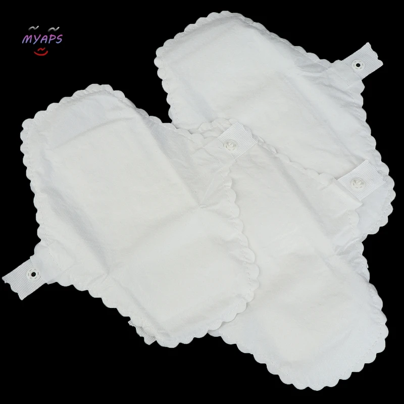 3pcs Soft Pads Napkin Washable Waterproof Panty Liners Thin Reusable Menstrual Cloth Sanitary Panties Feminine Hygiene