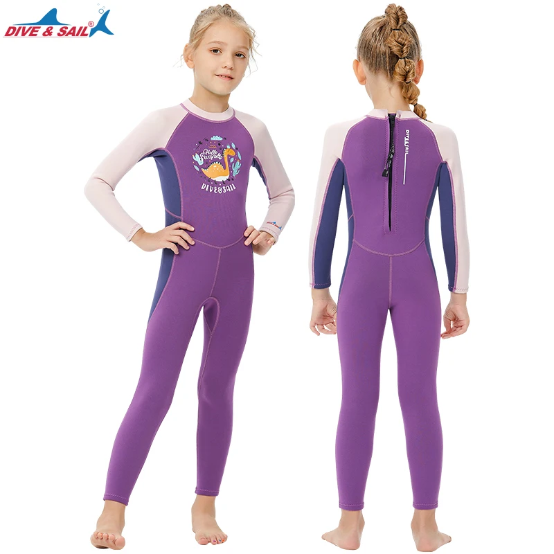 

Kids Wetsuit, 2.5mm Neoprene Thermal Swimsuit, Full Wetsuit for Girls Boys and Toddler, Long Sleeve Kids Wet Suits for Swimming