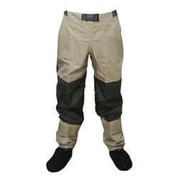 3 warstwy oddychające wodoodporne Fly Fishing talii Waders Stockingfoot High Pant Wader trwałe kaczki polowanie brodząc spodnie