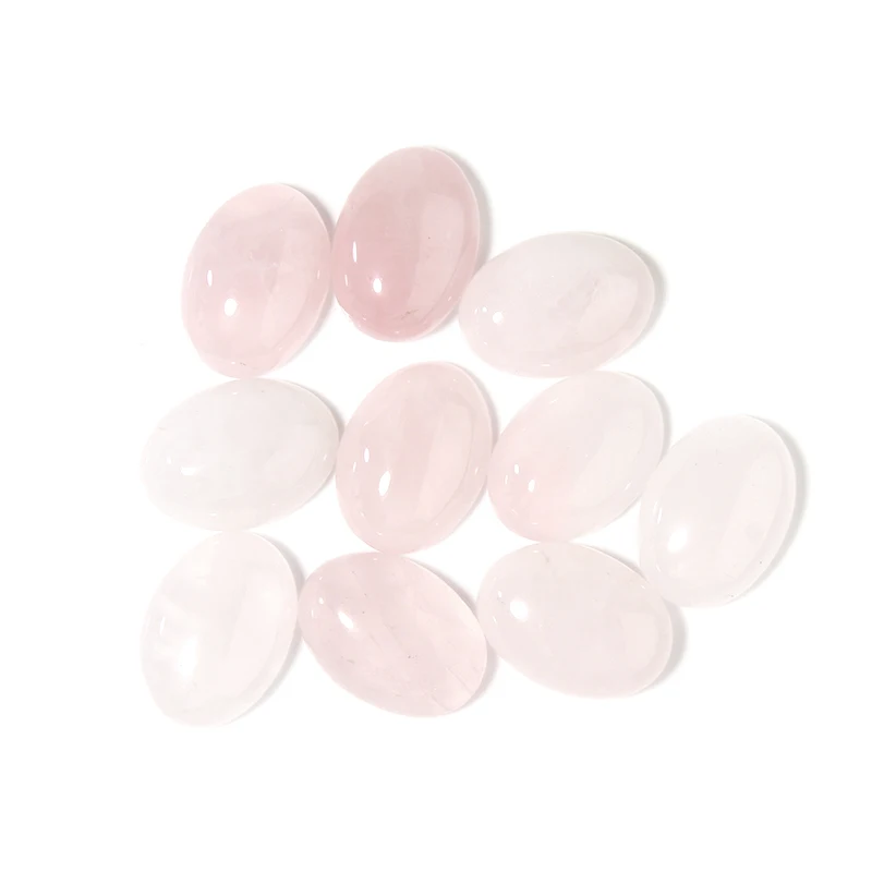 10 teile/los Natürliche Stein Cabochon Rosa Kristallines Flugzeug Oval Demo 10x14 13x18 18x25mm lose Perlen Für DIY Schmuck Machen