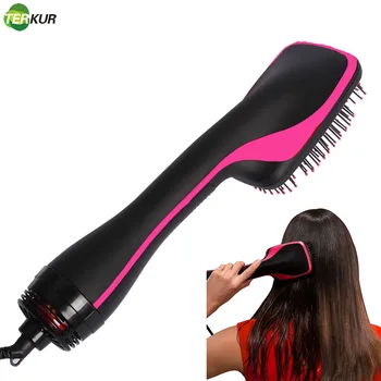 Image New Upgraded 3-IN-1 Hair Dryer Brush Electric Straight   One-Step   And Styler for Straightening Ion Blowdryer