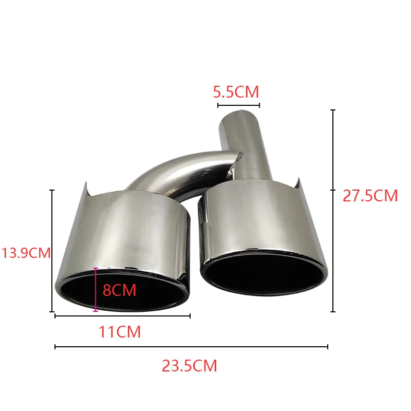 Upgrade Car Exhaust Systems Muffler Tip Tail Pipe For Mercedes Benz C E Class W204 W212 C180 C200 C300 E200 E240 E280 E320 AMG