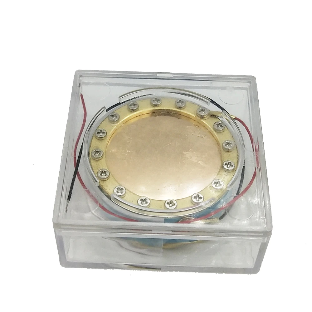 34ミリメートル24 18kゴールド2線式大型ダイアフラムマイクカートリッジコア録音コンデンサーマイクカプセル