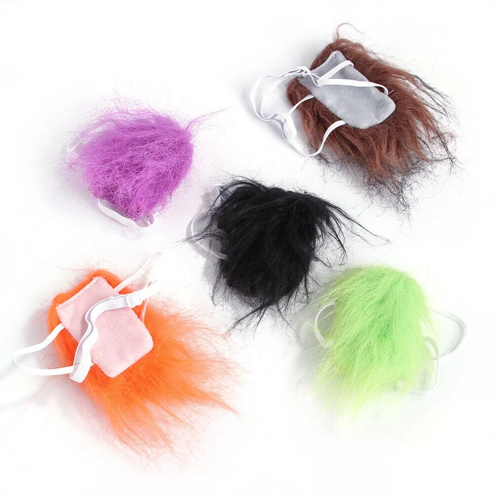 Funny Pet Wig Dog Cat Hat Costume Wig Punk Rock Cool Headwear Halloween Dress Up Cosplay Party Decor