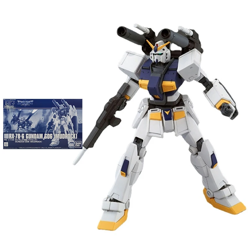 

Bandai Gundam Model Kit Anime Figure PB Limited HG 1/144 RX-78-6 G06 Mudrock Genuine Gunpla Action Toy Figure Toys for Children