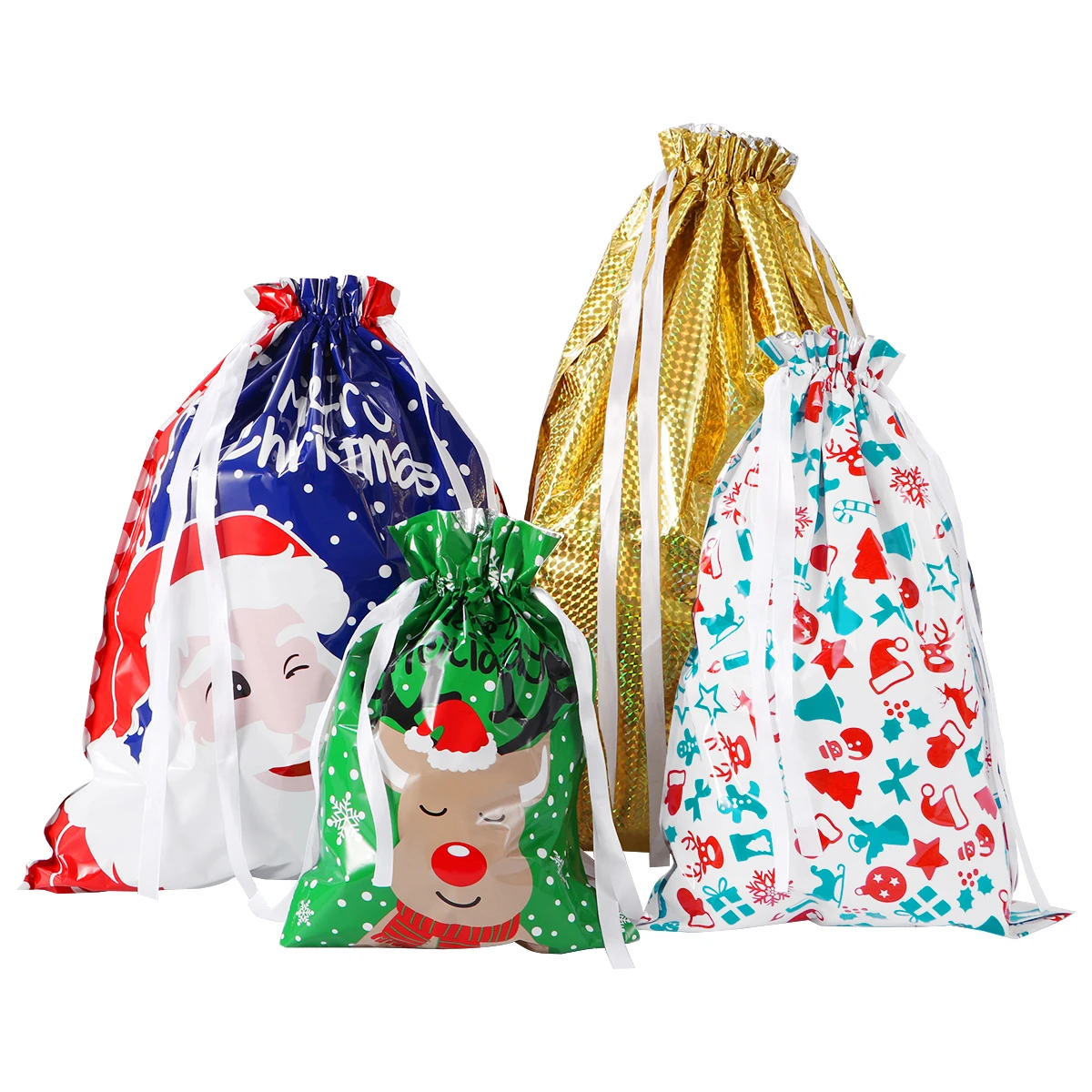 

30PCS Draw String Bags Draw String Assorted Colorful Party Gift Bags Wraps Gift Wrapping Bags Goodie Bags For