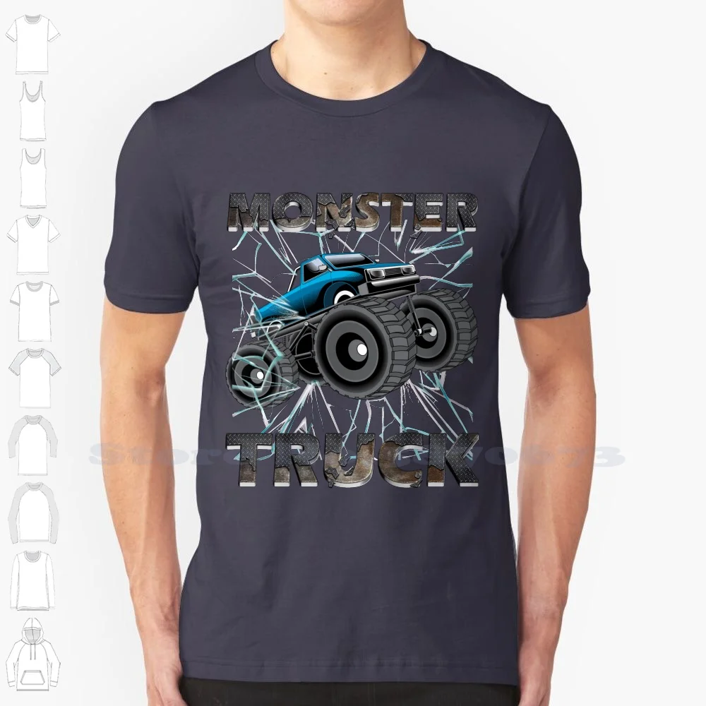 Monster Trucks 100% Cotton T-Shirt Havefun43 Monster Trucks Funny Monster Trucks Cool Monster Trucks Cute Monster Trucks Retro