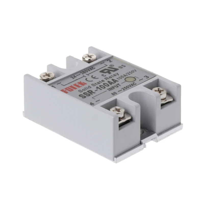 24V-380V SSR-100AA 100A AC-AC Solid State Relay Module Temperature Controller Drop Ship