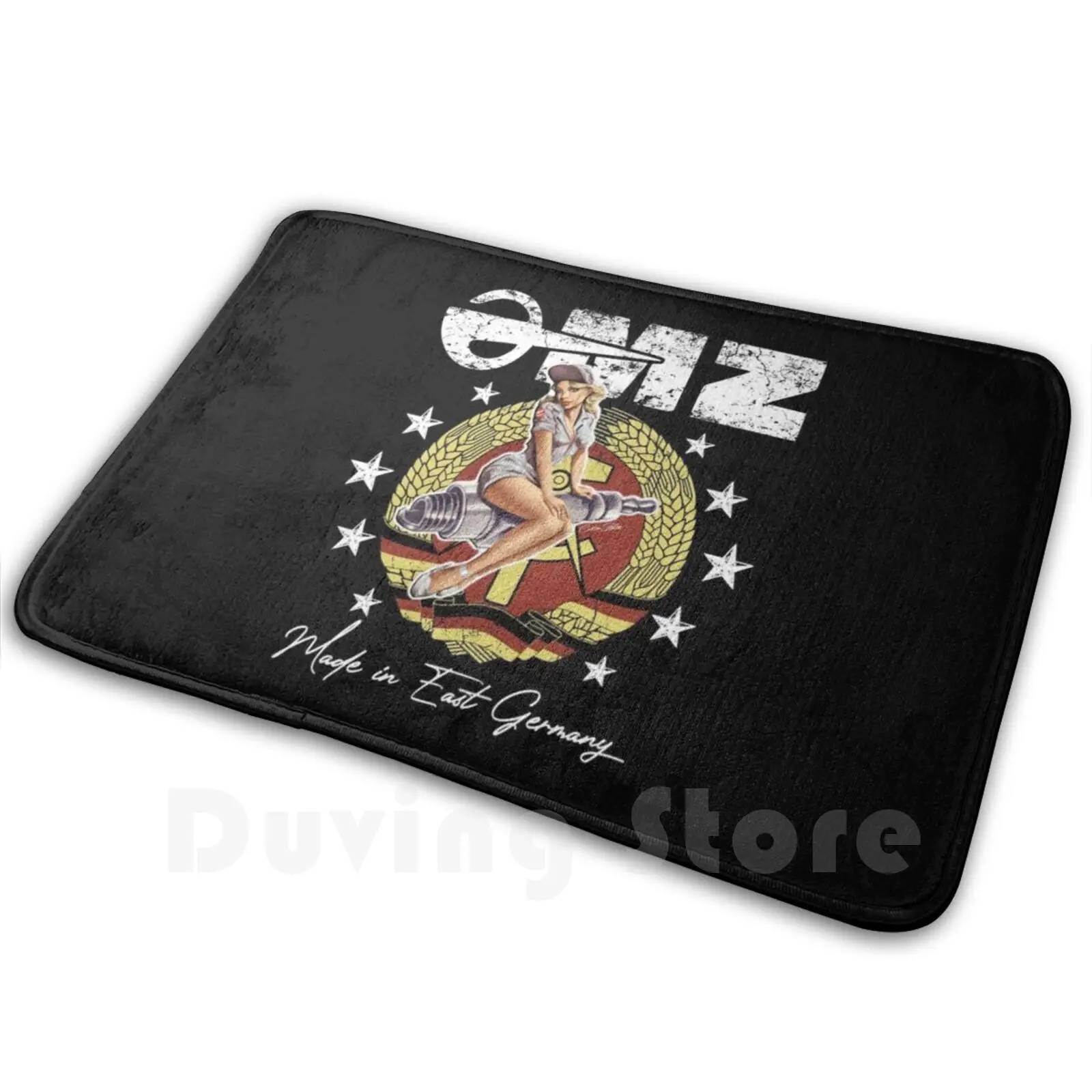 Mz-Motorcycle Logo Zschopau Ddr Vintage Logo Shirt Mat Rug Carpet Anti-Slip Floor Mats Bedroom Antique Car Mz Zschopau Gdr Ts