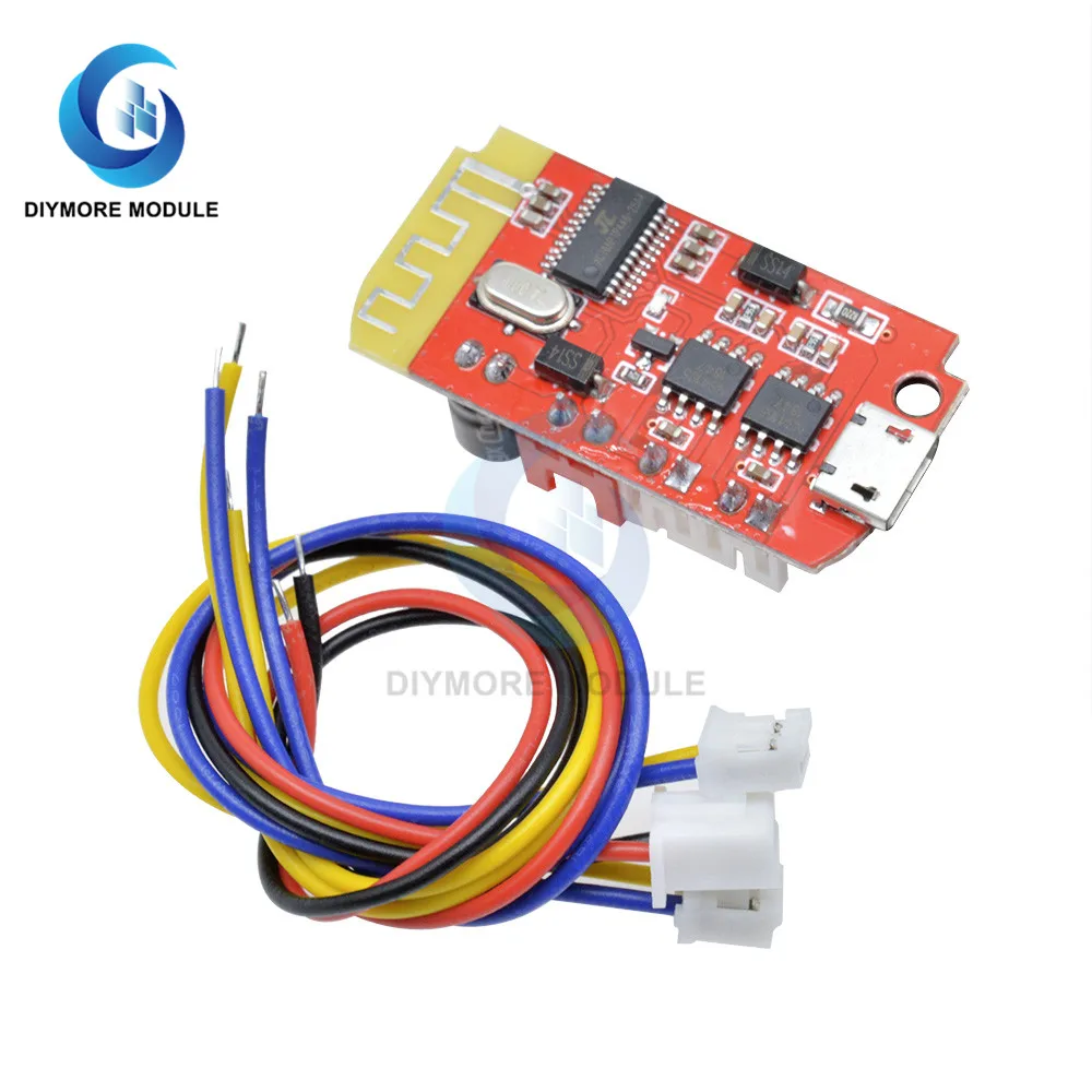 diymore DC 3.7V 5V 3W Digital Audio Amplifier Board Dual Plate Bluetooth Speaker Modification Sound Music Module Micro USB