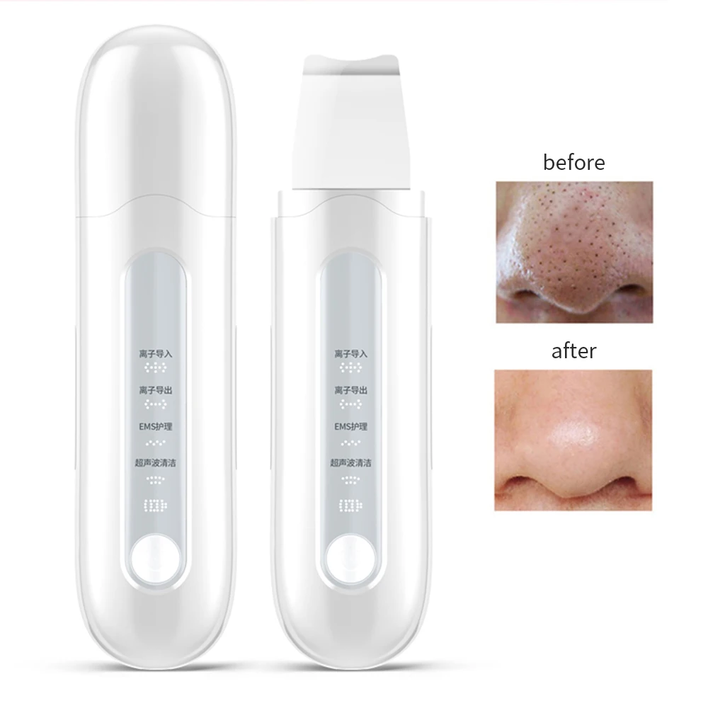 Ultrasonic Multifunction Face Massager of Micro Current Skin Beauty Clean Scrubber Facial Cleaner Vibration Electric Massager