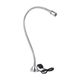 Luz Led de trabajo para máquina herramienta, iluminación de tallado de torno, tornillo de manguera fija, No magnética, 24V, 100-242vac, 3w