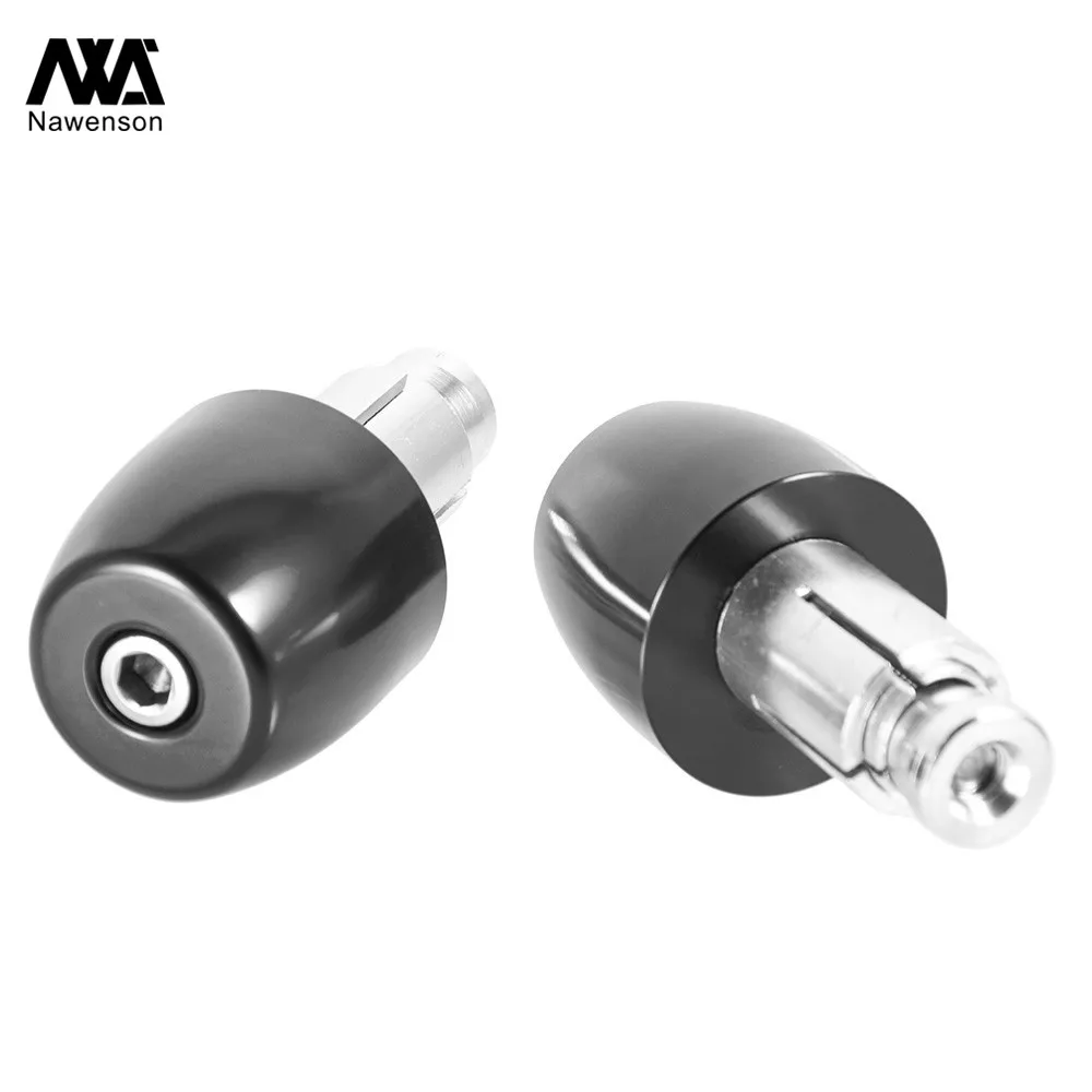 Motorcycle Handlebar End Plugs Anti-vibration Grip Bar End Caps Slider Set Accessories for 22mm 7/8\