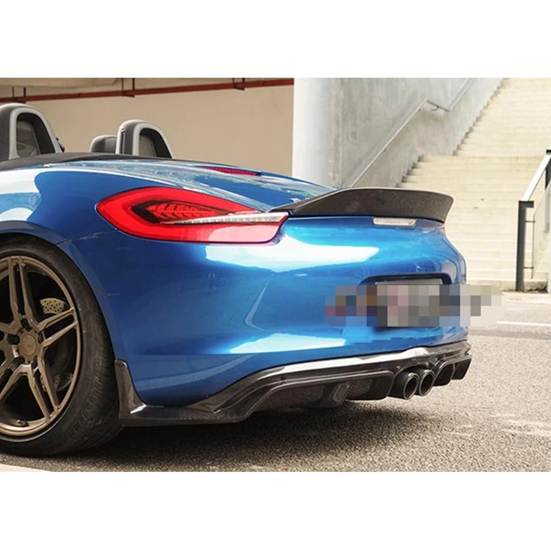 For Carbon Fiber 14-16 Boxster Cayman 981 REAR WING TRUNK SPOILER