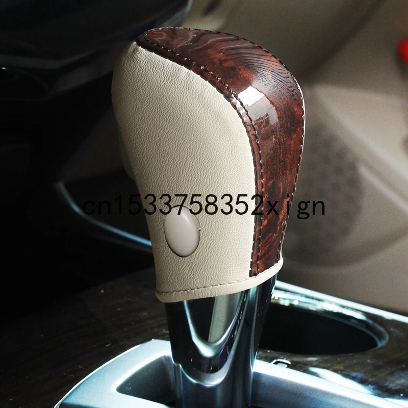 For Nissan 08 11 13 18 TEANA DIY leather car handle cover decoration modified gear cover car decor