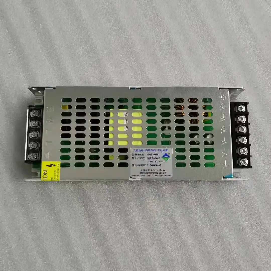 DC5V-40A Power Supply AC200-240V Input Voltage LED Display Power Converter