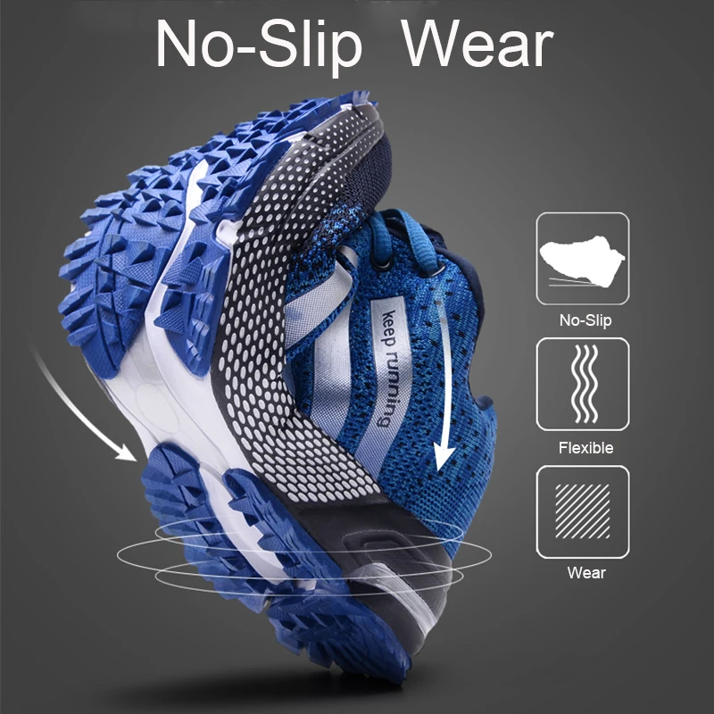 MARSON Men Shoes Casual Men's Sneakers Mesh Breathable 2019 New Fashions Sneakers Comfortable No-Slip Big Size Male Canvas Shoes