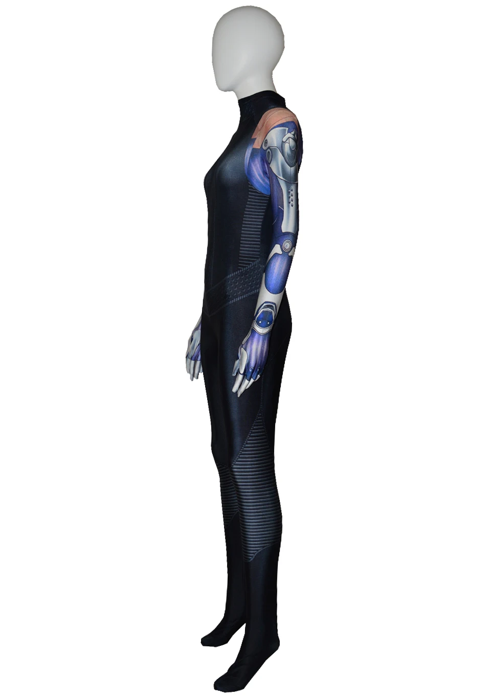 Alita donna Costume Cosplay stampa 3D Spandex Costume donna tuta Costume di Halloween Zentai tuta donna tuta