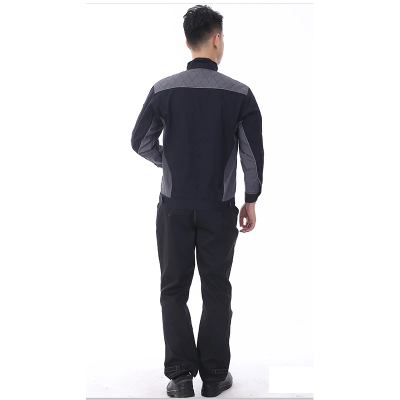 Work Clothes Suit Men Strong Wear-Resistant Auto Repair Workers Labor Insurance With Reflective Strips Workshop Custom Tooling
