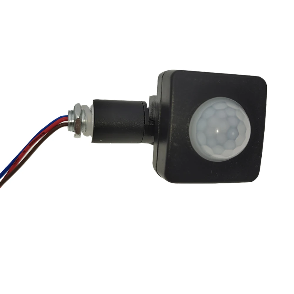 Interruptor de Sensor de movimiento PIR, interruptor de detección de luz infrarroja para interior y exterior, retardo de tiempo sensible IP65, 110-240V