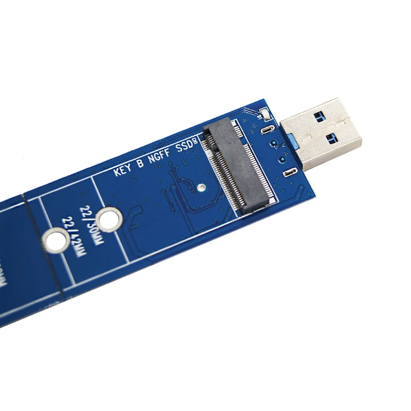 M.2 to USB Adapter B Key M.2 SATA SSD Adapter Converter NGFF M2 to USB 3.0 Riser Card Board Supports 2230 2242 2260 2280 M.2 SSD