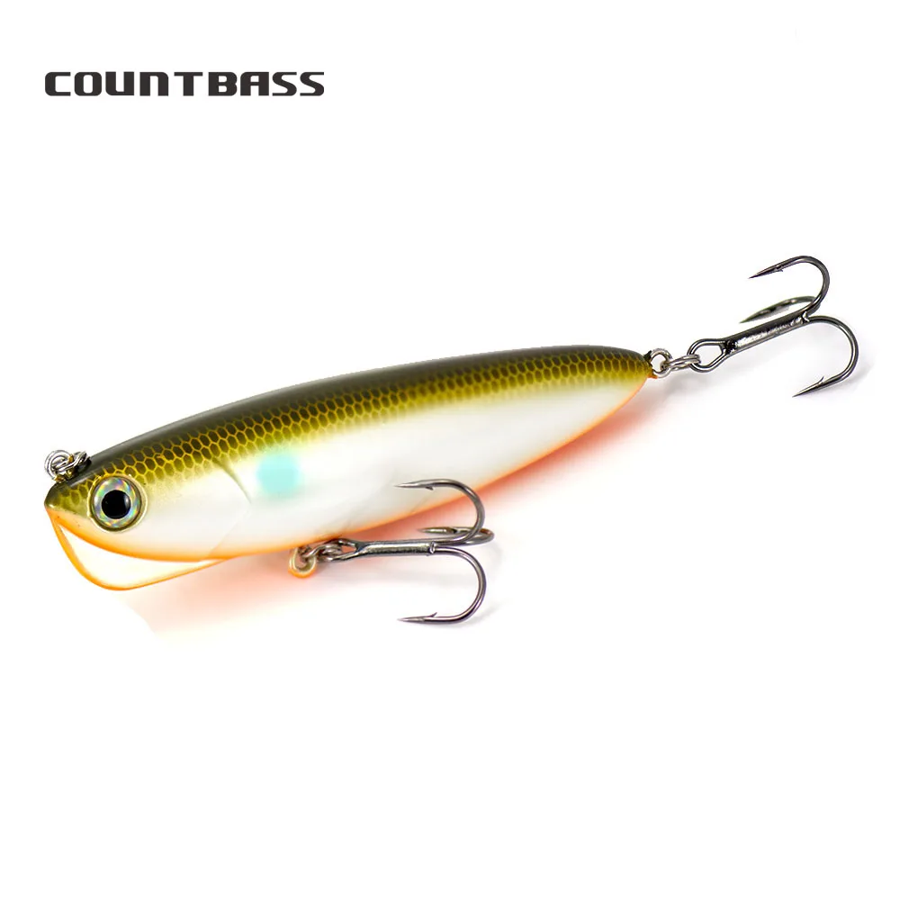 

COUNTBASS Fishing Lures Ultra-Long Shot Slow Sinking Pencil, S-shaped Shallow Runner Stick Bait For Saltwater 90mm 18g